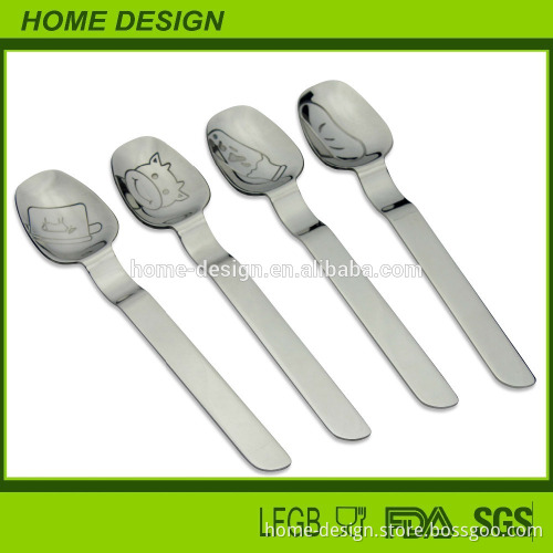 stainless steel icecream spoon/cute baby spoon